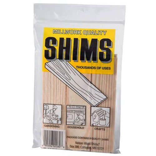 Nelson Wood Shims PSH6/9-72/56 Shims in Poly Bag to Hang on A Clip Strip (9 Pack), 6