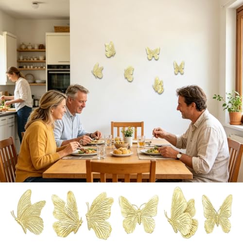 Decoración de pared 3D calcomanías estéticas realistas arte mural casa 7