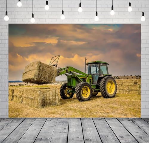 Fondo Fotográfico Tela BELECO 7x5 ft Tractor Rural miniatura 2