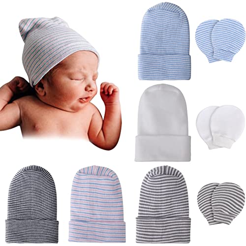 Image of DRESHOW BQUBO 2 Pack Toddler Beanie Hats Baby Winter Hat Soft Baby Beanie Hat Children Knit Warm Cap Kids Hat for Boys Girls