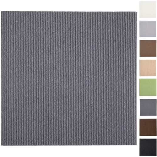 Nagine ペット用 タイルマット 70枚 60x60cm 5mm 大判防音 撥水 ズレない 吸着マット ジョイントマット ずれない タイルマット ペット用 洗える 保温 滑り止め 床暖房対応 フローリングマット/賃貸/家庭/業務用 DIY 取り付けが簡