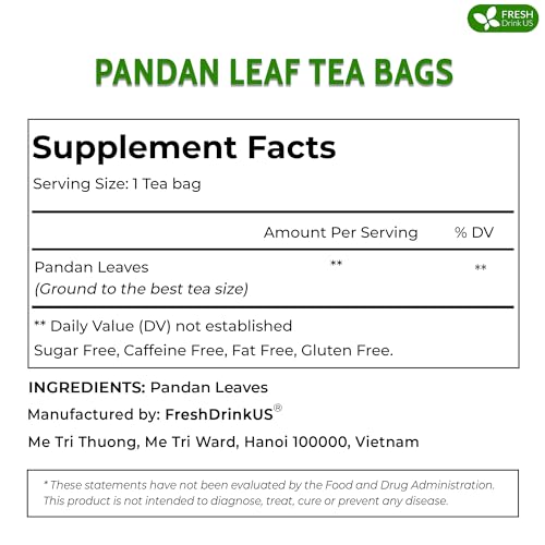 Image of FreshDrinkUS, Premium 45 Spearmint Tea Bags, 100% Natural Spearmint Leaves. Loose Leaf Spearmint Herbal Tea. Spearmint Leaf Tea. No Sugar, No Caffeine, No Gluten, Vegan.