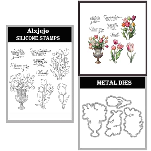 2024-2025-2026 Stamps and die cuts for Card Making,Metal Dies&Sil...