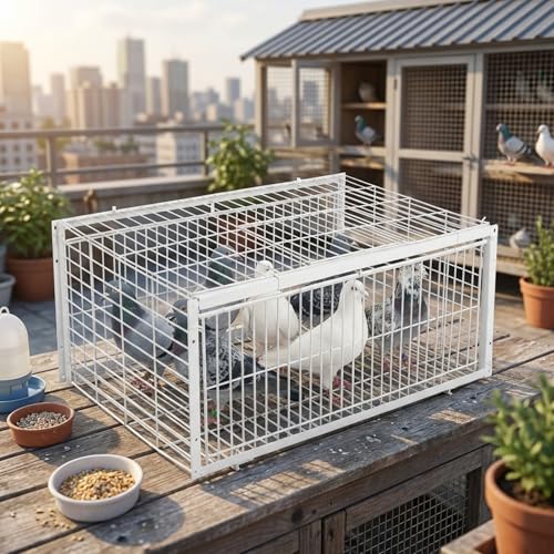 Cage à pigeons robuste en acier galvanisé pour toits et granges - 7