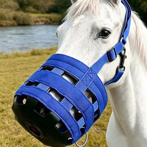 Protector bucal para caballos que evita rozaduras con correas ajustables 5