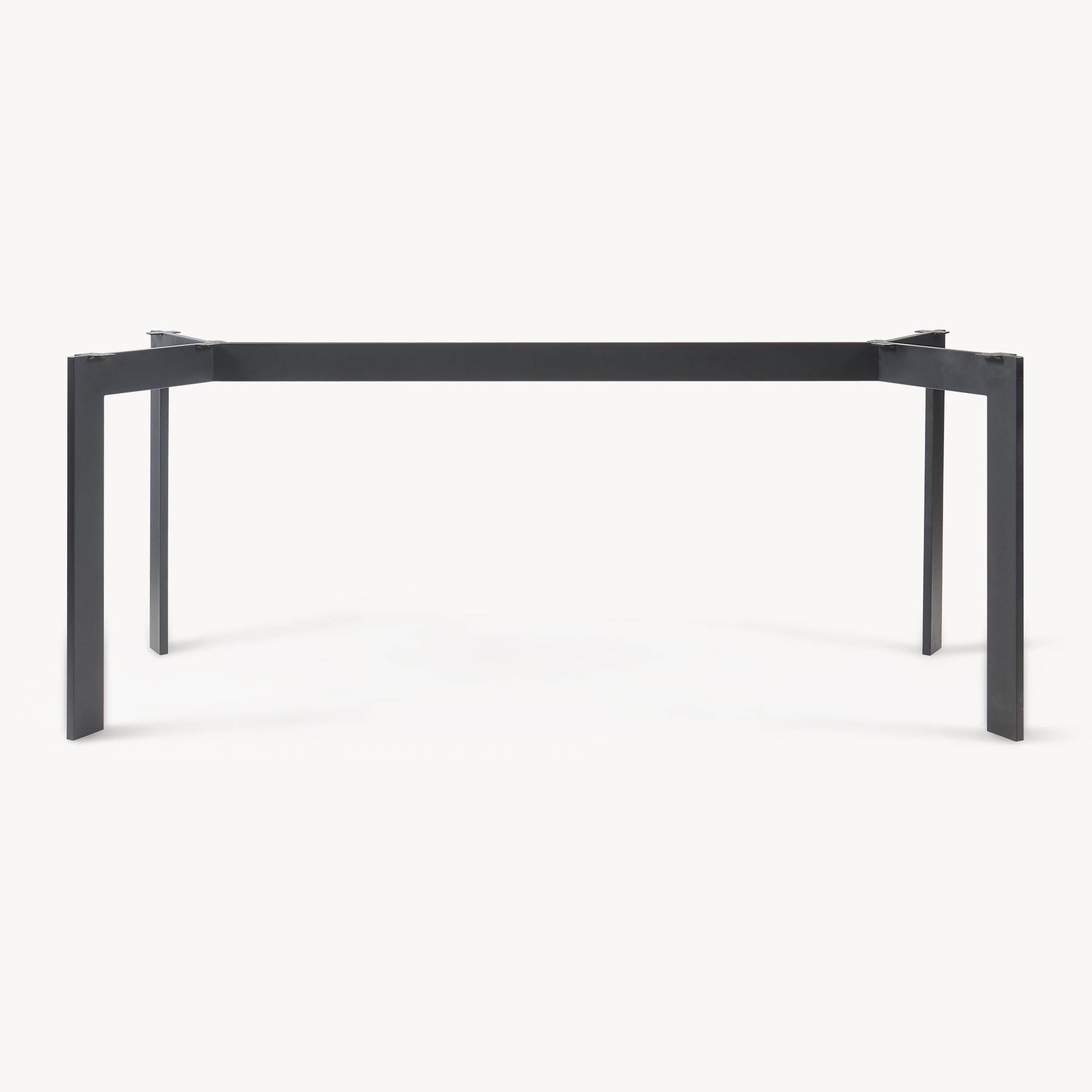 [en.casa] Telaio per Mobili 'Fai da Te' in Acciaio Struttura a 4 Gambe per Tavolo da Pranzo Scrivania Base per Banco da Lavoro 140 x 70 x 72 cm - Nero