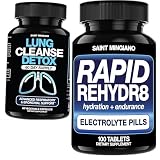 Saint Mingiano Rapid Rehydr8 Electrolyte Tablets 100 - with - Lung Cleanse Detox 60 Day Cleanse