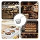 SHYICHENG 8 Stück Frittierkorb Edelstahl Schwarz – Mini Pommeskörbchen, Servierkörbchen für Pommes Frites, Garnelen & Zwiebelringe, mit Langem Griff