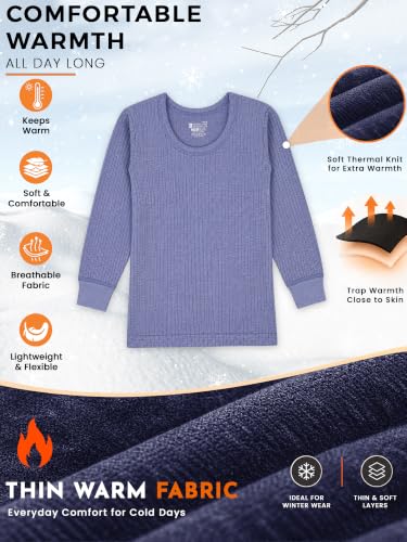 Image of BODYCARE Unisex Polycotton Slim Fit Thermal Tops Round Neck Full Sleeves Pack Of 1