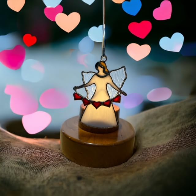 Glass Cover: Angel with Heart Strand