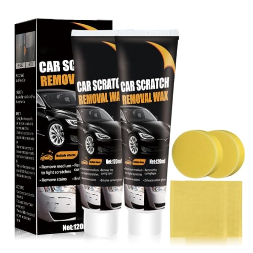 Eliminador De Rayones Para AutomóViles, ReparacióN De Rayones En La Pintura Del AutomóVil, Kit Eliminador De Rayones, Pasta Reparadora De Rayones (2Pcs)