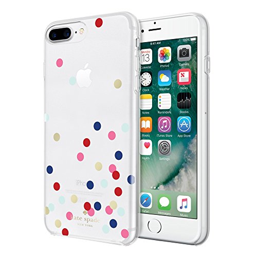 Incipio Apple iPhone 7 Plus/8 Plus Kate Spade New York Hybrid Hard-Shell Case - Confetti Dot (Multi/Gold Foil/Clear)