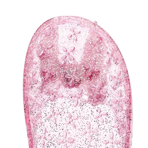 Toddler Jelly Sandals Little Girls Cute Bowknot Princess Mary Jane Shoes Closed Toe Floral Summer Dress Flat Sandal 6