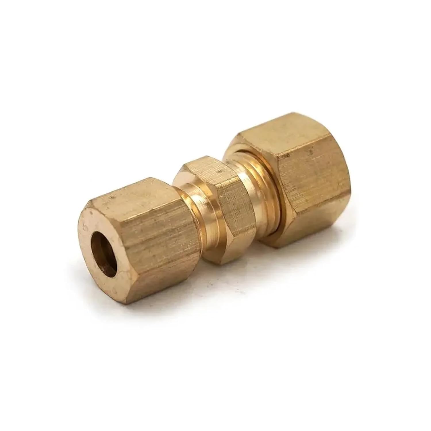 5/16" x 1/4" Tube OD Straight Compression Union Brass Pipe Fittings Connectors Adapters 229 PSI Plumbing Fittings