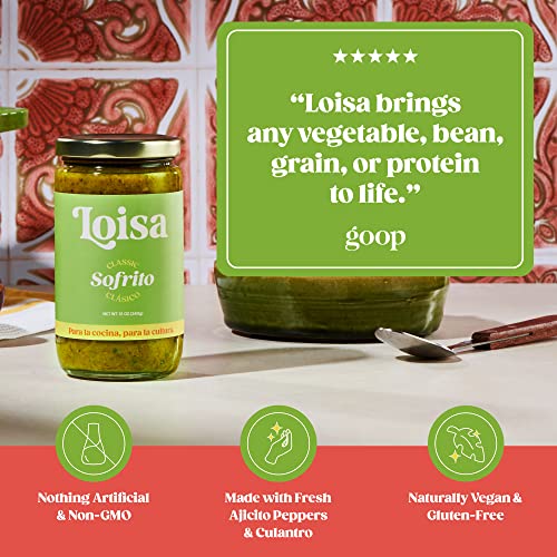 Loisa Sofrito Cooking Sauce, Non-Gmo, No-Msg, No Preservatives, No Artificial Coloring, No Artificial Flavors, Vegan, Pure Latin Flavor, 12 Oz, Pack Of 1 #TOP1