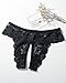 Justgoo Womens Sexy Thongs Lace Panties Underwear Low Rise Plus Size Underpants Pack of 5