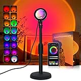 Sunset Lamp Projection Sunset Light, 16 Color Chaning Lights for Bedroom Night Light App Control...