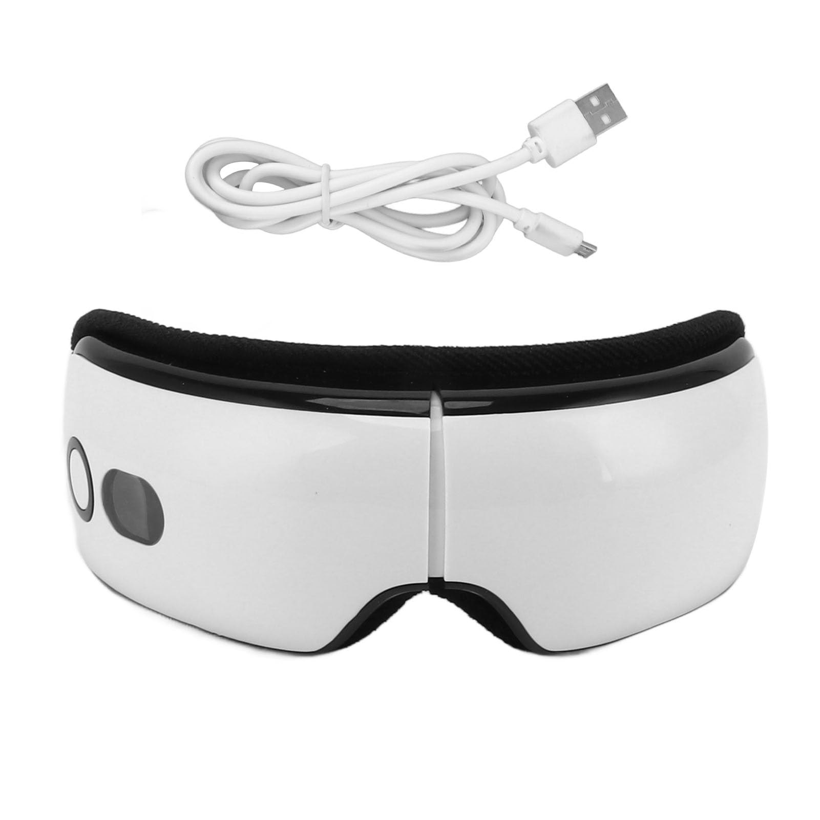 JEOZBM Eye Massager Rechargeable Eye Care Device with 6 Modes Heating Music for Relaxation