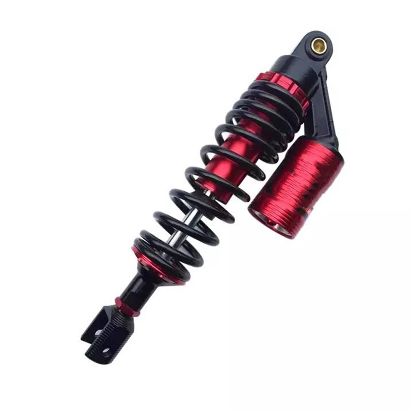 Amortyzator sprężynowy Uniwersalny motocyklowy hydrauliczny amortyzator gazowy tylne zawieszenie pasuje do Yamaha Moto Scooter ATV BWS MAX Aerox(Red)