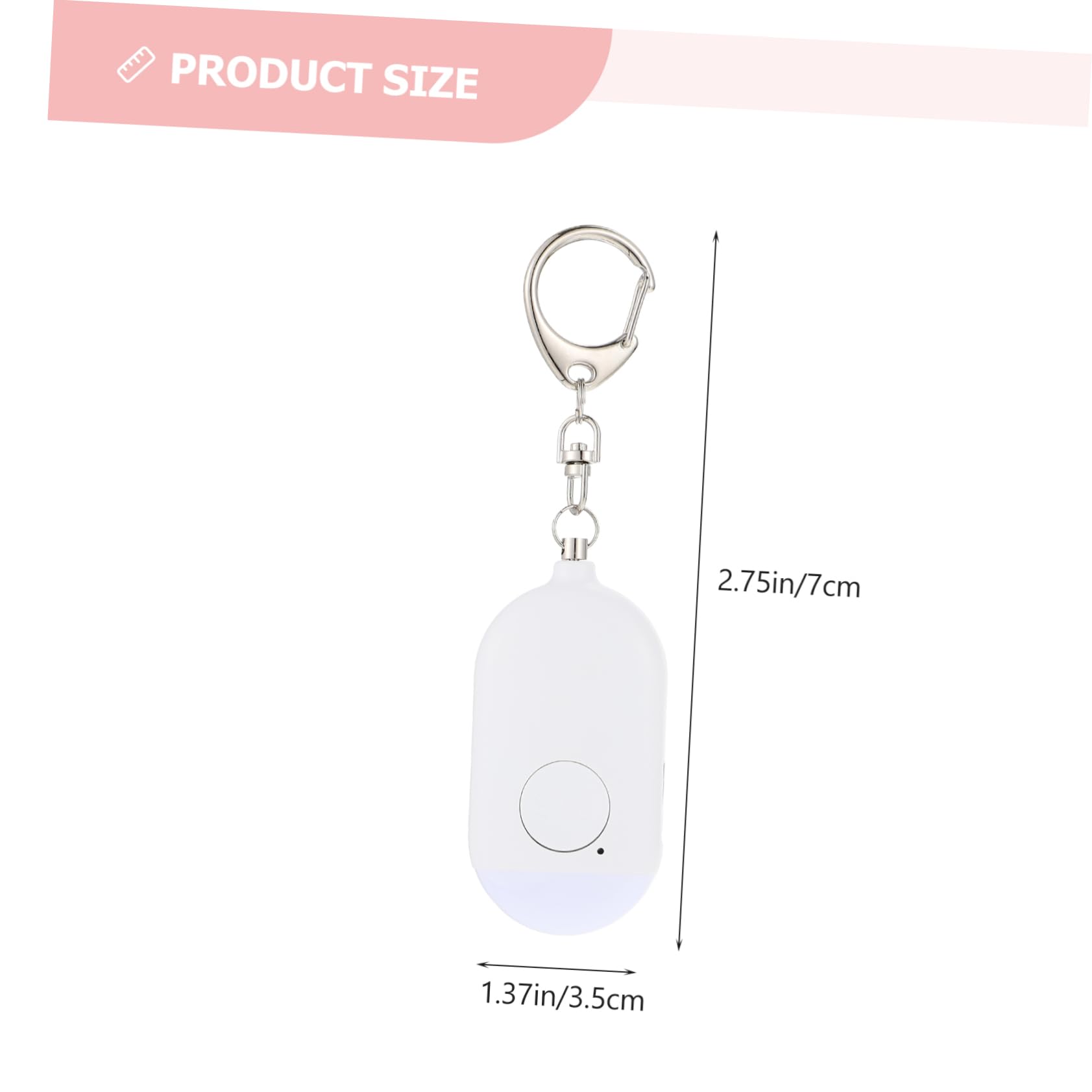 UPKOCH 2sets Allarme Personale Portatile Con Torcia Led Ricaricabile Sicurezza Per Donne e Anziani Facile Da Utilizzare Per Attività Outdoor e Situazioni Di Emergenza