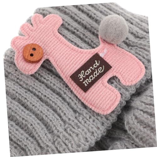 Girls Boys and Girls Scarf for Winter Cartoon Neck Collar Warm Knitted Accessory3