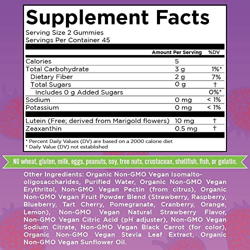 Eye-Vitamins-45-Day-Supply-Eye-Care-Eye-Care-Vitamins-for-Adults-and-Kids-Gummy-Vitamin-for-Eye-Health-Supplements-for-Eyes-Vegan-Non-GMO-Gluten-Free-90-Count | A2Z Store NZ