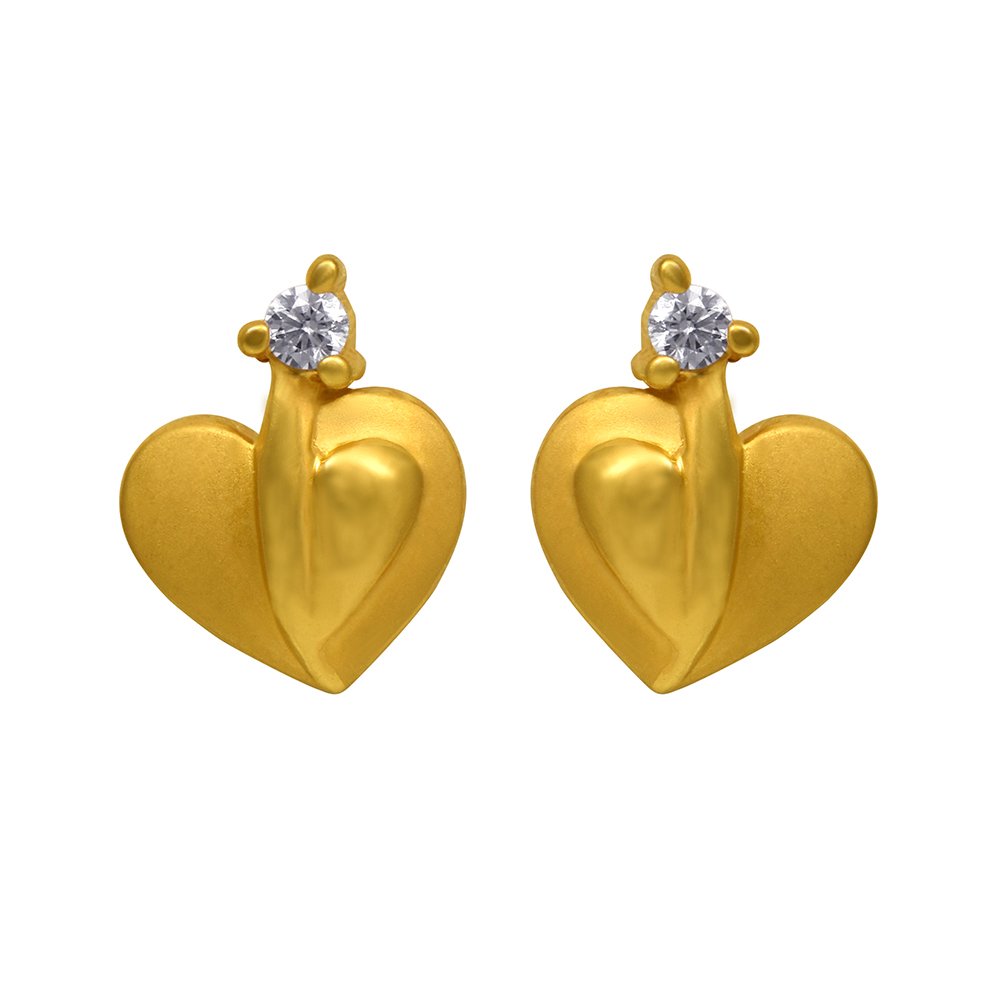 Impress Collection 22k Yellow Gold Studs Earrings for Women-image-0
