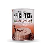 NaturesPlus SPIRU-TEIN Shake - Cappuccino Flavor - 2.25 lbs, Spirulina Protein Powder - Plant Based...