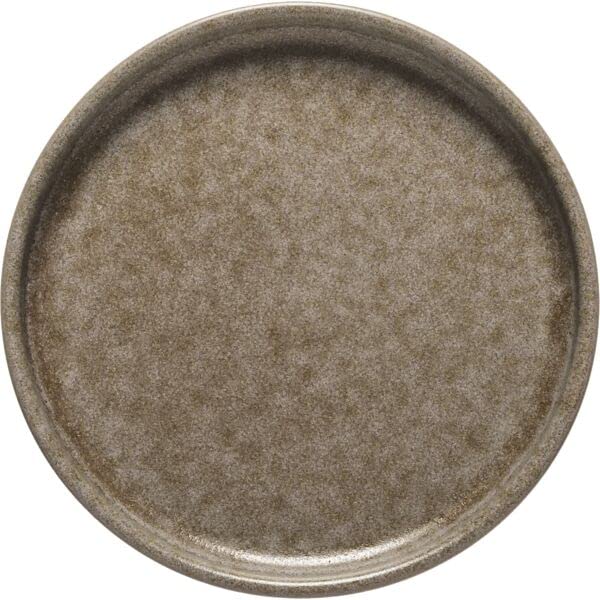 Grestel - Produtos Ceramicos, S.A.Costa Nova Redonda Flat Plate, Brown, Diameter 130 mm, Pack of 6