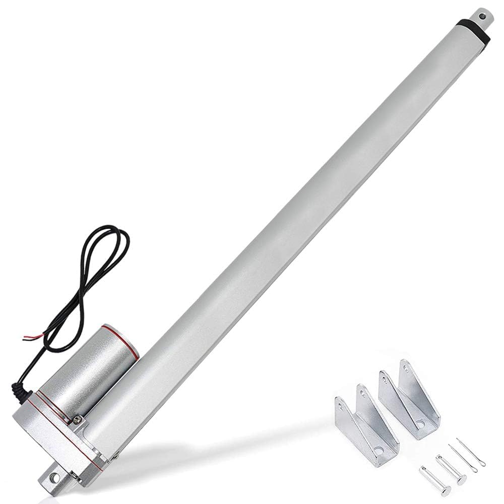 DCHOUSE Linearantrieb 1500N 450mm Hub DC 12V Motor für Türöffner Automatisierung