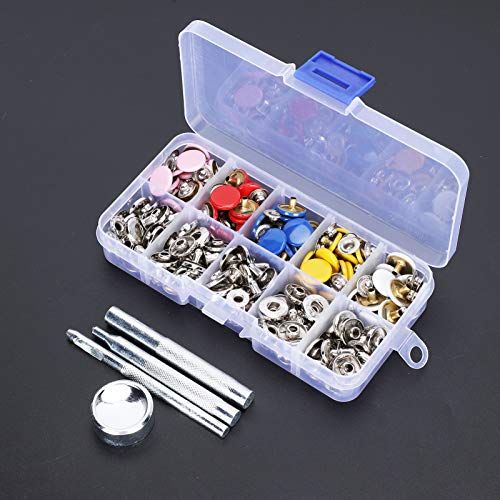 Ferramenta de pressão de couro, kit de fixação de pressão, alta qualidade durável 1 conjunto colorid