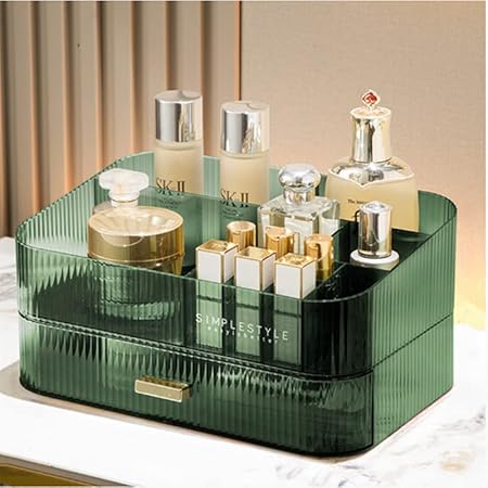 Amazon.com: CESTATIVO Makeup Organizer with Stackable Drawer, Skincare ...