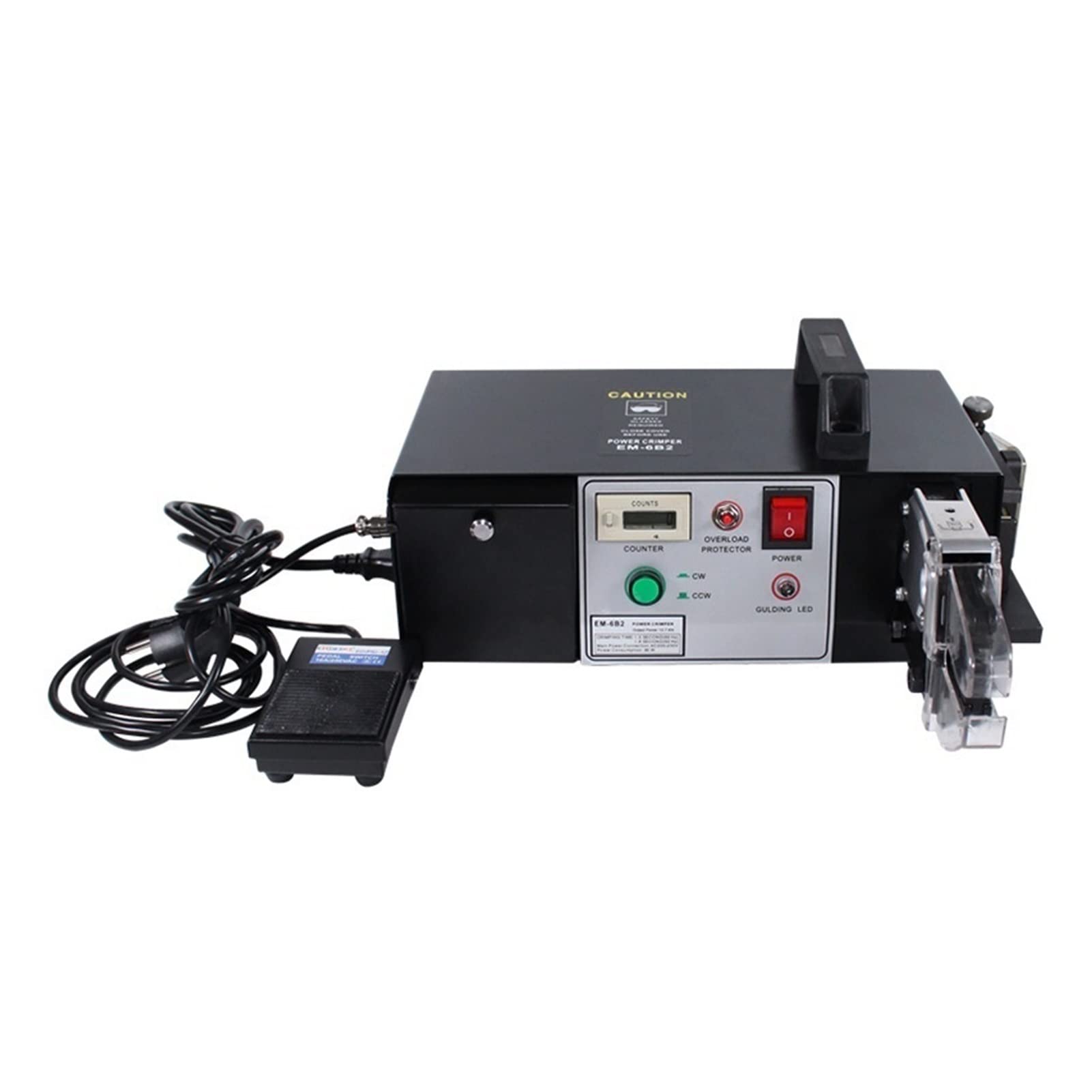 Gqnblvhzupdm One Color Terminal Crimping Machine, Em-6B2bc Electric Terminal Crimping Machine Wire Cutting Stripping Pliers Multi-Jaw Tool(Em-6B2bc)