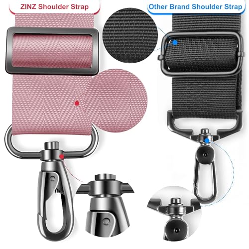 Image of ZINZ 74 inch Shoulder Strap with Fixed Pad and Dual Balanced Buckles,Pink
