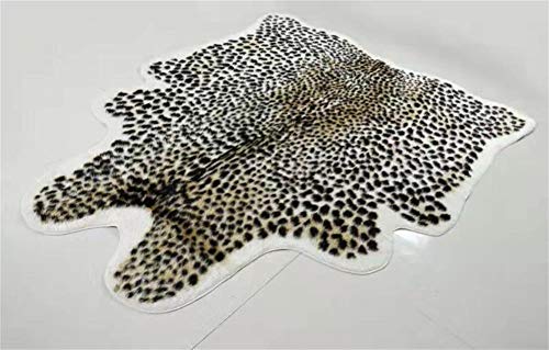 Huichenxing2021Furstore Faux Cheetah Area Rug Animals Printed Hide Mats Leopard Faux Hide Area Rug 5.2Ft X 6.5Ft/ 63 X 78.7Inch / 160 X 200Cm #TOP4