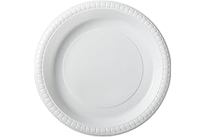 yangrui reusable plastic plates, 9 inch 150
