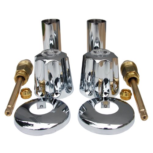 Best Cyber Deals 🔥 LASCO 01-9433 Gerber Old Style Two Valve Tub or Shower Trim Kit with Stems Handles, Flanges and Nipples, Chrome Buy 1 get 1 🔥 LASCO 01-9433 Gerber Old Style Two Valve Tub or Shower Trim Kit with Stems Handles, Flanges and Nipples, Chrome