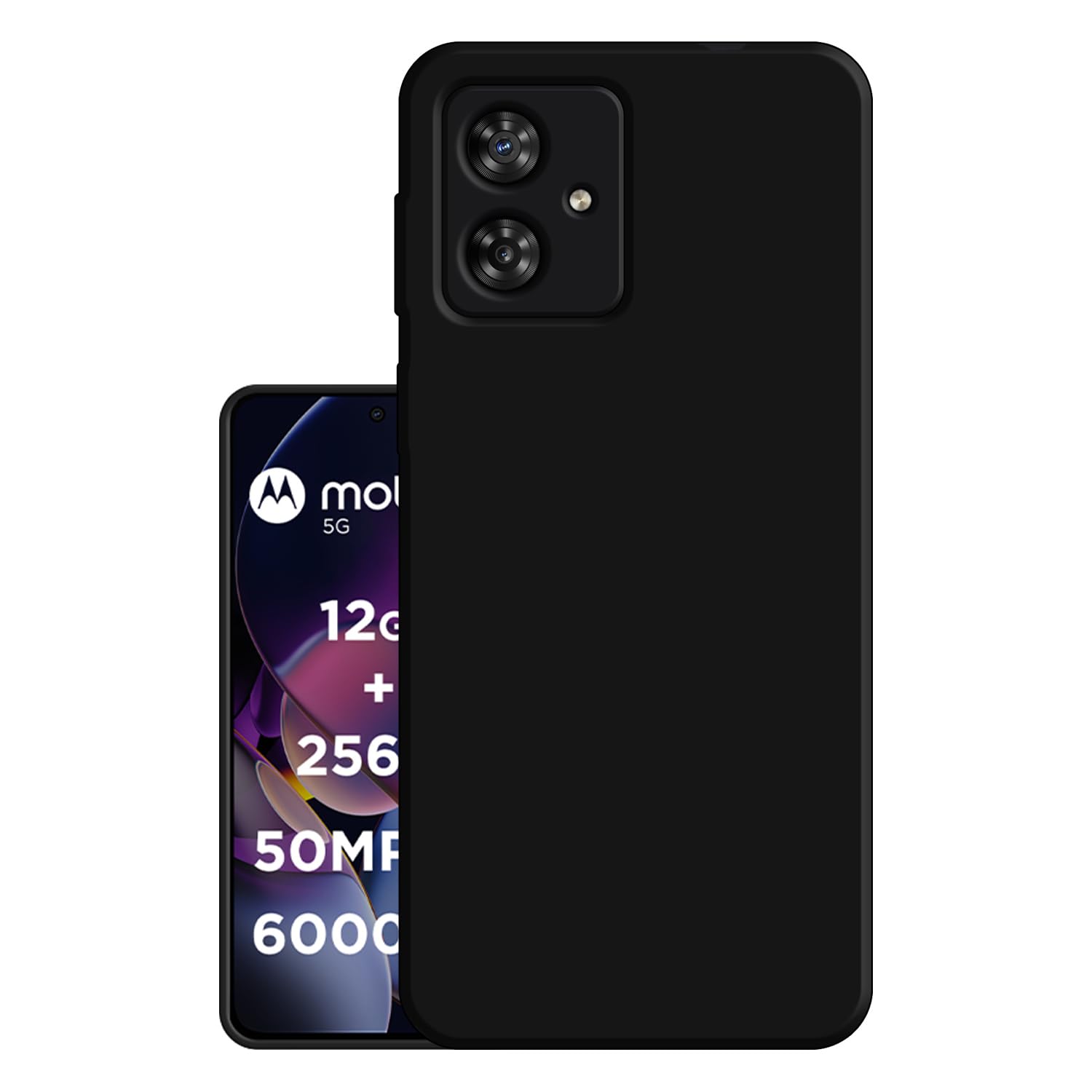 Hello Zone Exclusive Matte Finish Soft Back Case Cover for Motorola Moto G54 5G - Black (B0CNXVB7C5) Amazon Price History, Amazon Price Tracker
