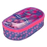 Estojo Baú Médio em PVC e Tecido - Flower