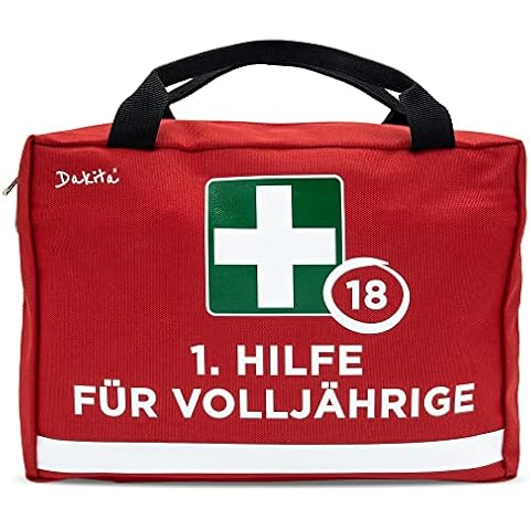 1. Help Bag for 18th Birthday - 28 x 18 x 8 cm Large | Funny Birthday Gift for Age of 18 | Funny Birthday Packaging for Gifts for 18th Birthday (Empty, Age Red) Cover