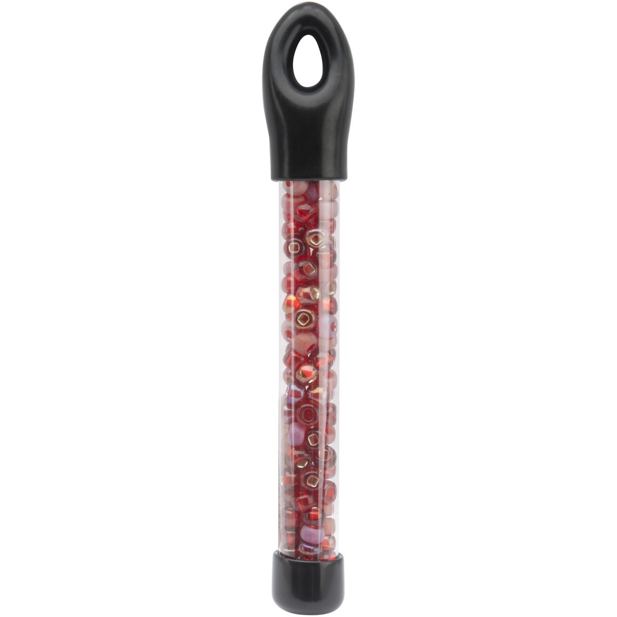 Beaders Paradise LT2EMIX5 Czech Glass Ruby Mix 2/0 E-Beads in a Tube