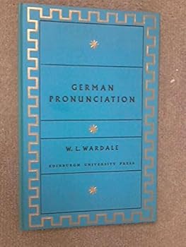 Hardcover German pronunciation (Edinburgh University Publications. Language & Literature) Book