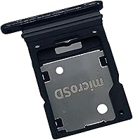Vista 3 de Bandeja para tarjeta SIM A53 Reemplazo del soporte de ranura SD para Samsung Galaxy A53 5G SM-A536U A536U/A536U1 (negro)