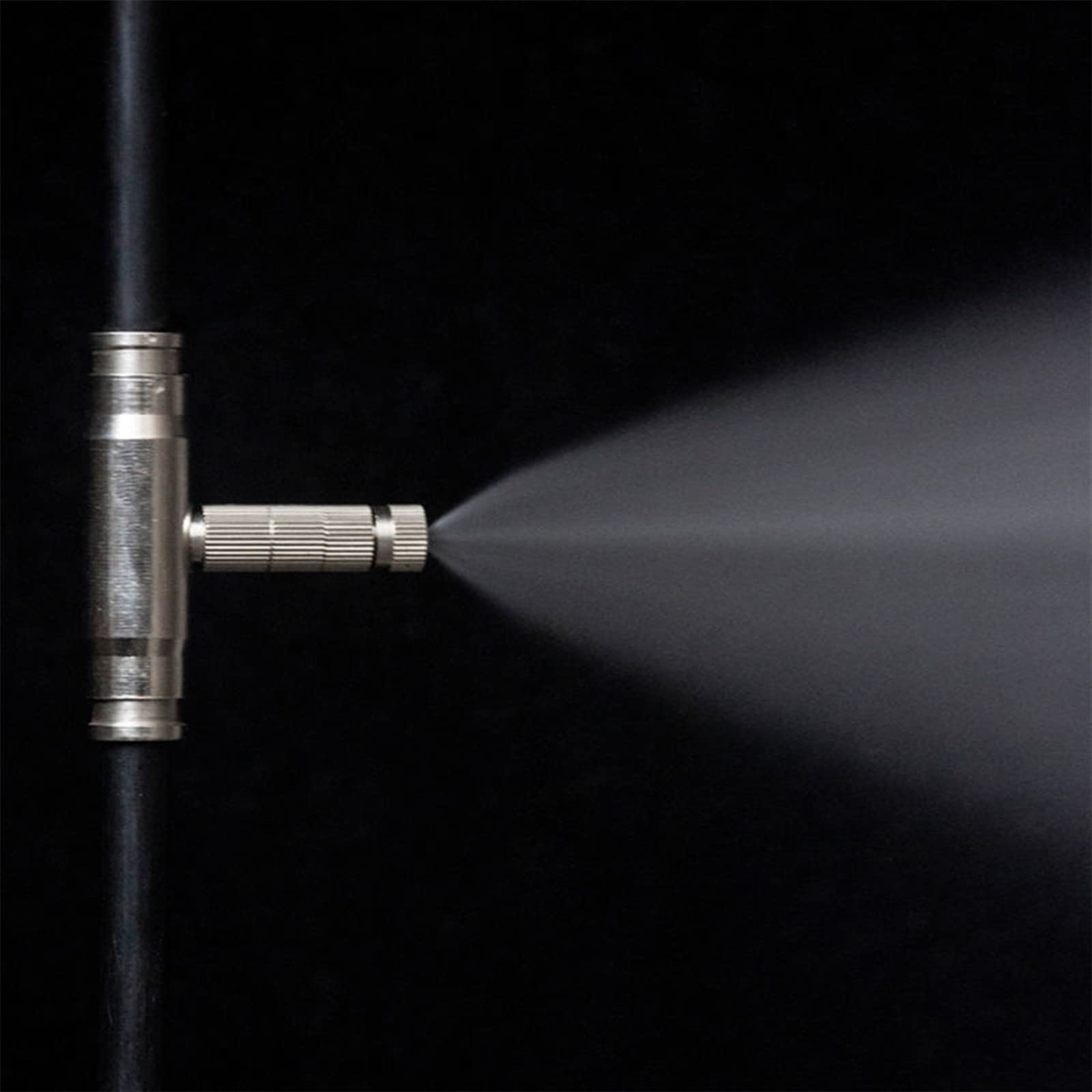 Paquete de 50 boquillas de nebulización de latón de alta presión, boquillas de niebla para jardín, boquillas atomizadoras para paisajismo, humidificación del aire, sistema de nebulización de refrige