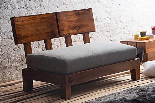 SHRI MINTU'S ART Solid Sheesham Wood 2 Seater Sofa Set for Living Room | Two Seater Sofa Couch for Office and Lounge | Rosewood, Honey Brown Finish-image-18
