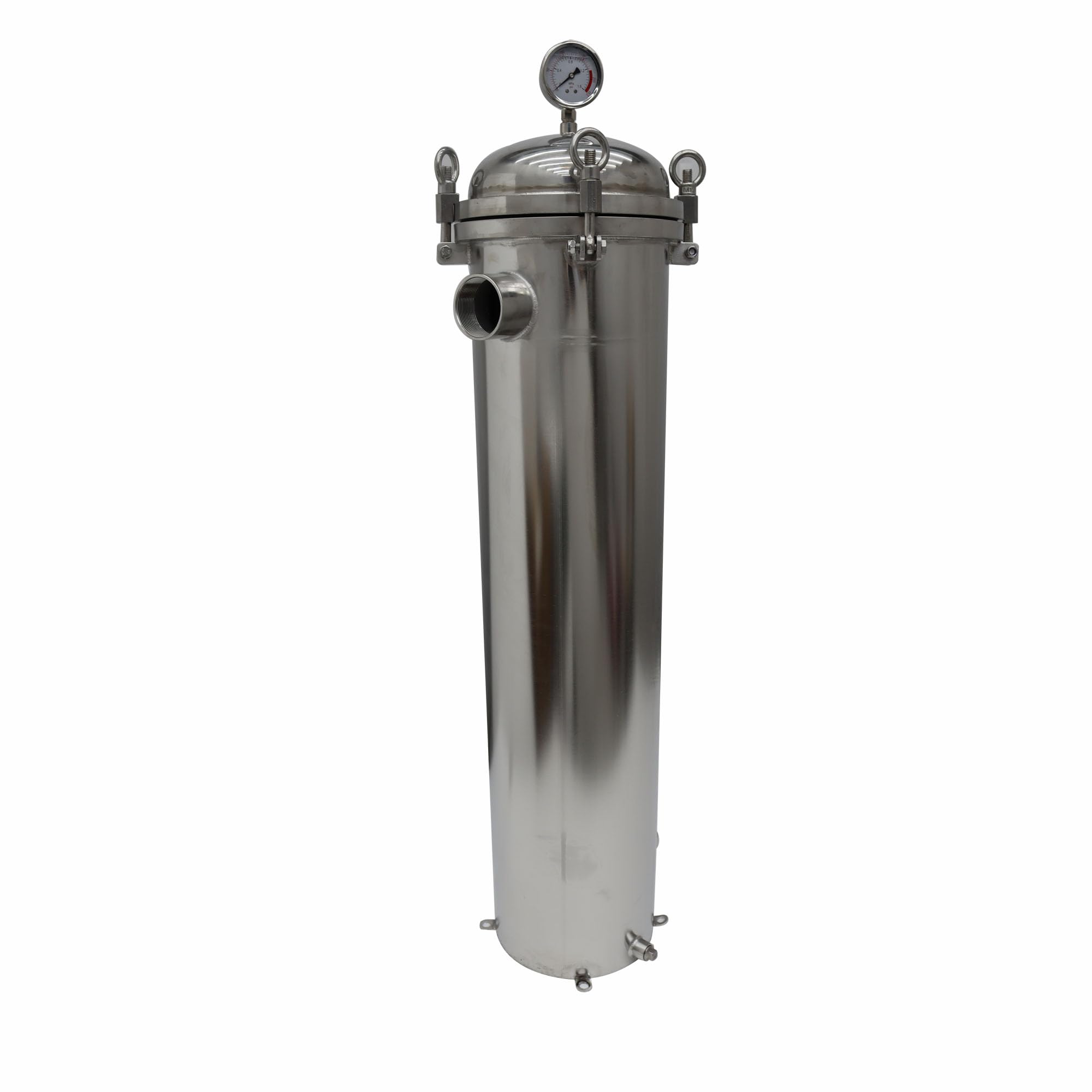 WYDDDARY 2# Bag Water Filter Convex Cover Flat Bottom Bag Type 304 Stainless Steel Strainer Industrial Water Filter Purification Equitment Solid-Liquid Separation Tool