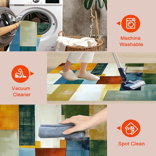 Tapis de salon géométrique grand format 240x300cm lavable - 7