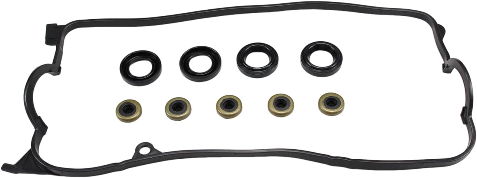 VS50606R Valve Cover Gasket Set Kit Fit for 2001-2005 Honda Civic EX HX GX DX LX 1.7L SOHC D17A1 D17A2 D17A6 D17A7