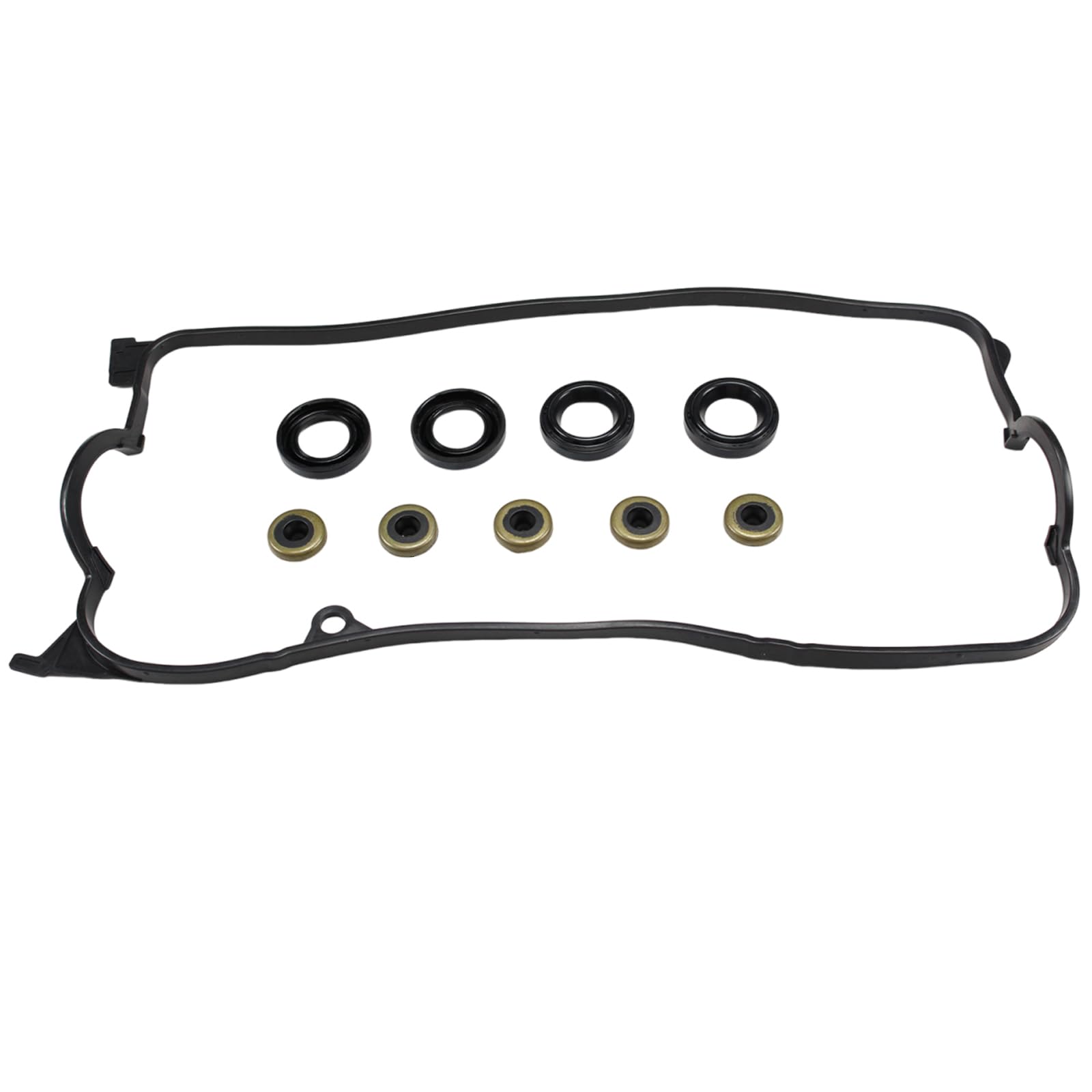 AUCERAMIC VS50606R Valve Cover Gasket Set Kit Fit for 2001-2005 Honda Civic EX HX GX DX LX 1.7L SOHC D17A1 D17A2 D17A6 D17A7