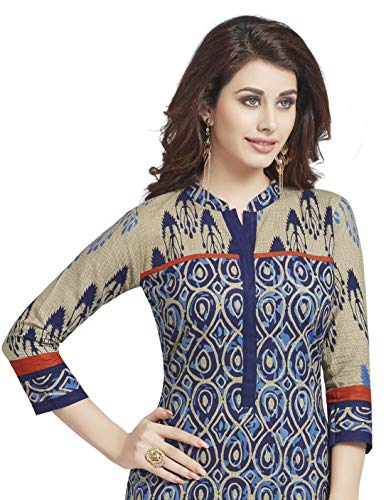 Image of Jevi Prints Cotton Printed Kurti for Women - Stylish Kalamkari Jaipuri Kurta for Festive & Casual Wear